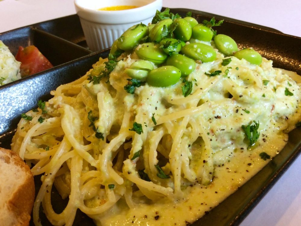 ずんだスープパスタ2