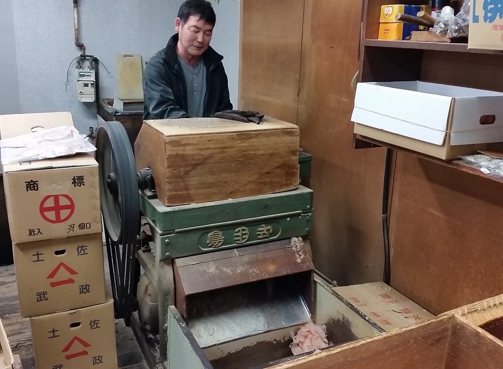50年間働いている削り機